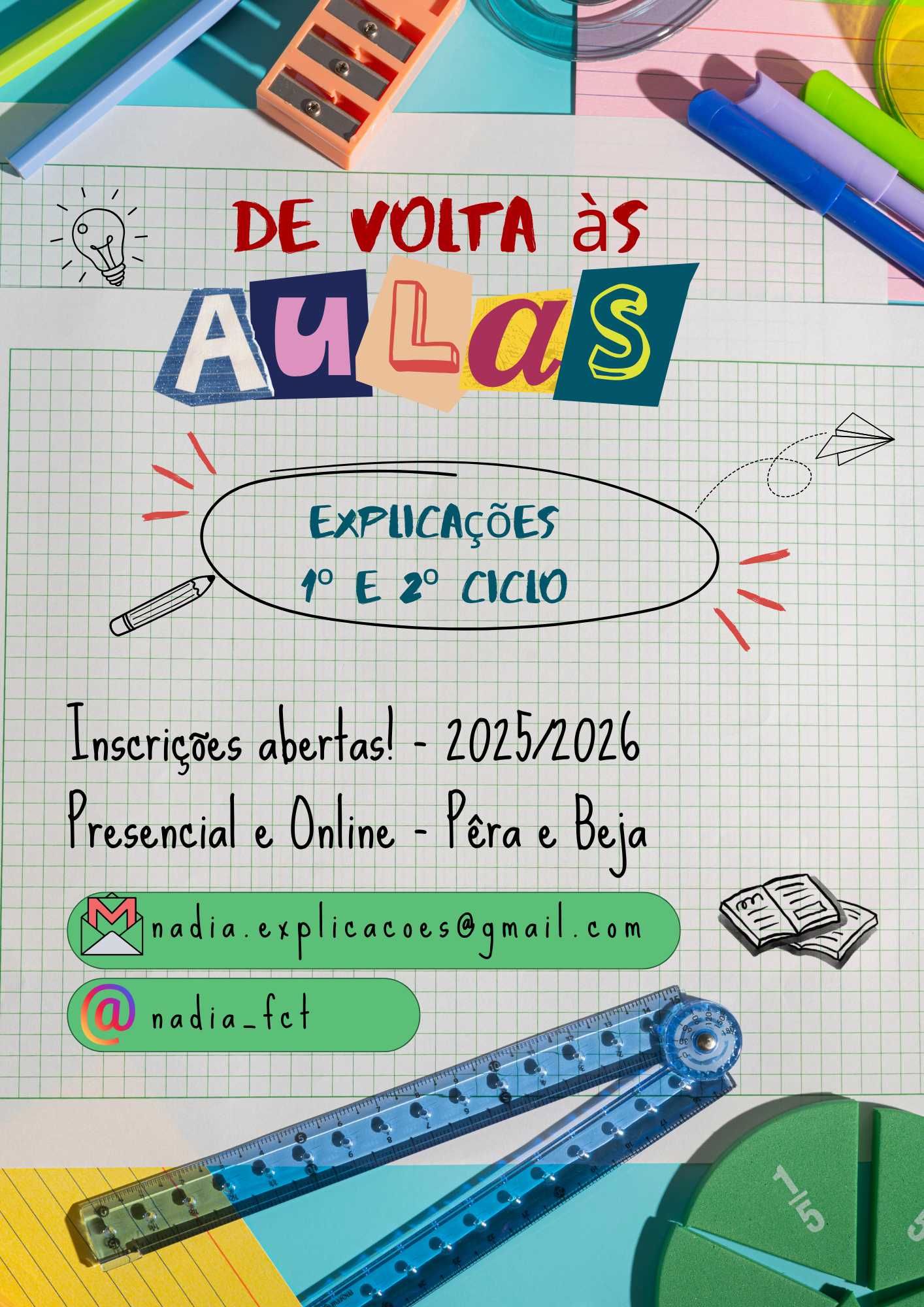 Sessões de Explicação para 1º e 2º Ciclo.