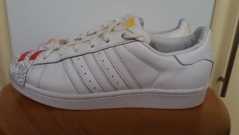 Adidas Superstar Pharrell Williams skórzane wkładka 25 cm rozm. 38 2/3