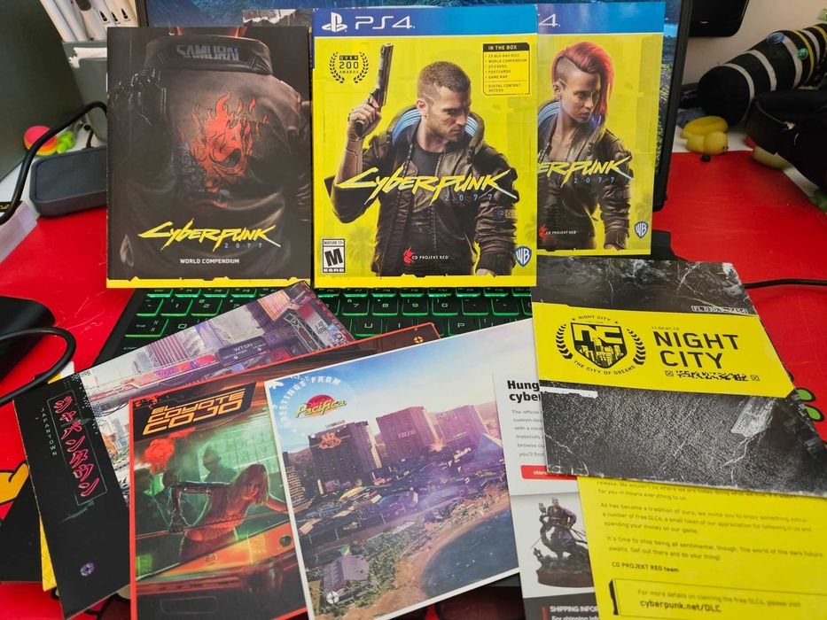 cyberpunk 2077 ps4 materiały drukowane