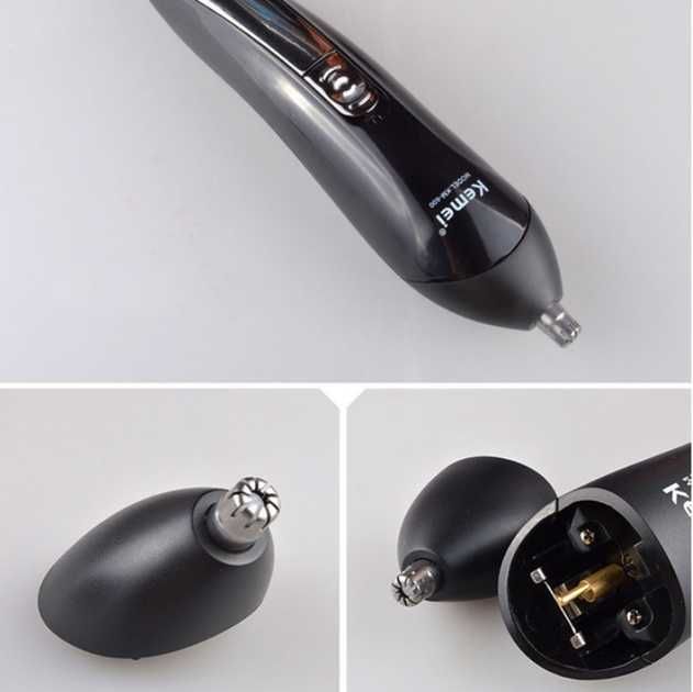 Машинка для стрижки волосся Kemei KM-600 акумуляторна з підставкою