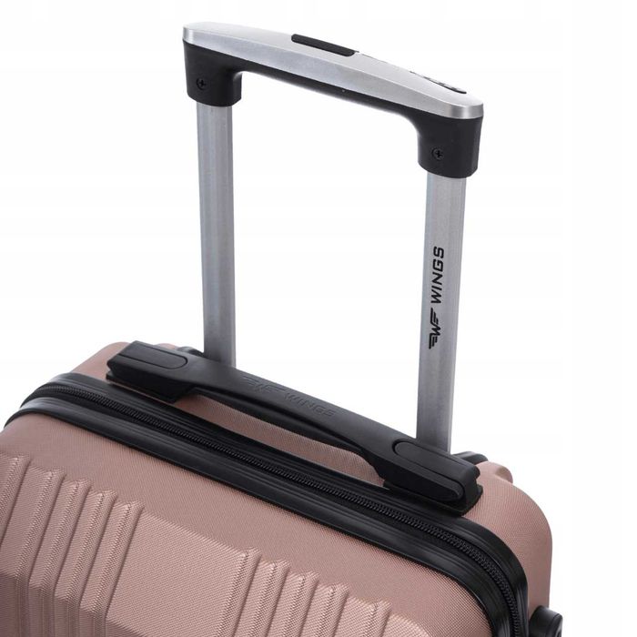 Walizka WINGS KESTREL Kabinowa 20" 38L ABS Na Szyfr 4 Kółka SZAMPAN