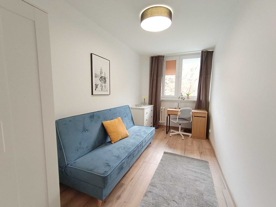 Pokój 1 os w mieszkaniu 3 pokoje, po remoncie, ul. Bobrza 18/Popowice