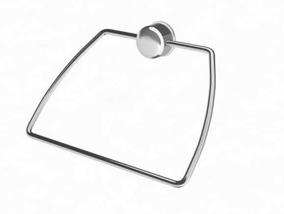 Wieszak Łazienkowy Ręcznikowy Owalny Chrom * Fortis art10