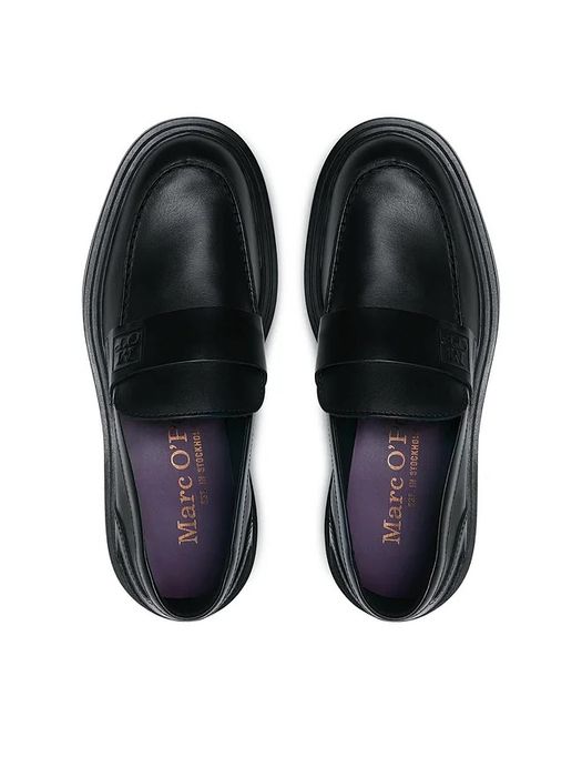 Loafersy damskie Marc O’Polo, mokasyny damskie, czarny EU 42