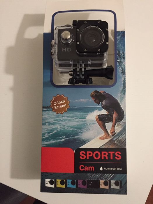 Câmara Sports Cam 720p Waterproof NOVA