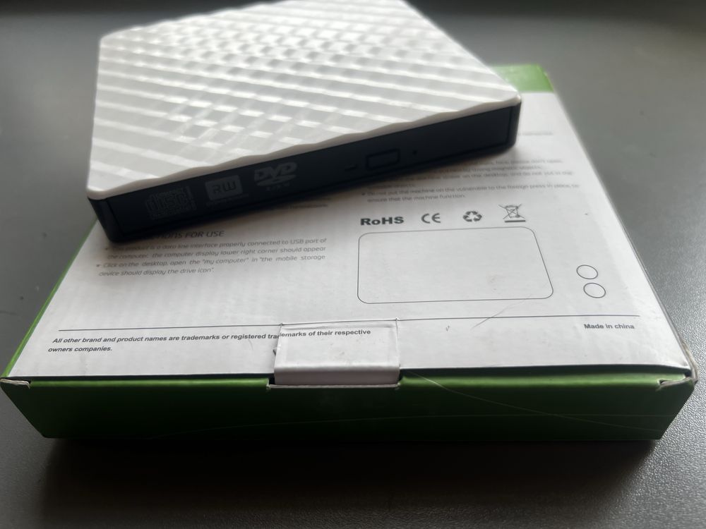 Napęd DVD USB3.0 nagrywarka czytnik nowy biały stacja