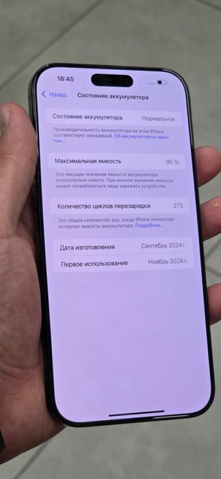 Iphone 16 pro max 256g. Європа 95 акумулятор!