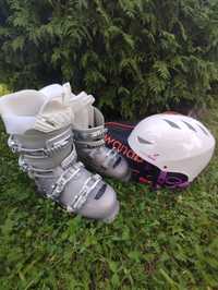 Buty narciarskie Lange damskie 37 , 24,5 cm kask pokrowiec jak nowe