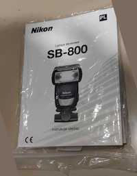 Nikon Speedlight SB-800  instrukcja po polsku i angielsku