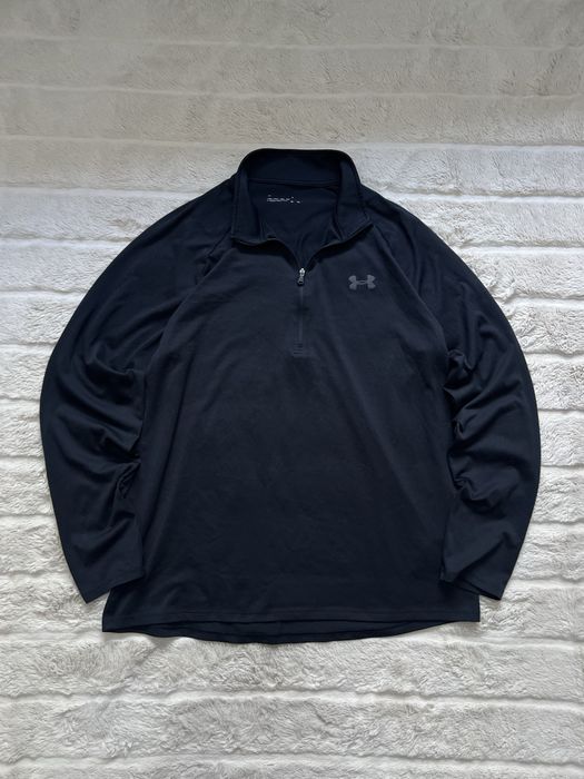 UNDER ARMOUR (L) 1/3 Zip Longsleeve мужской лонгслив спортивный лонг ч