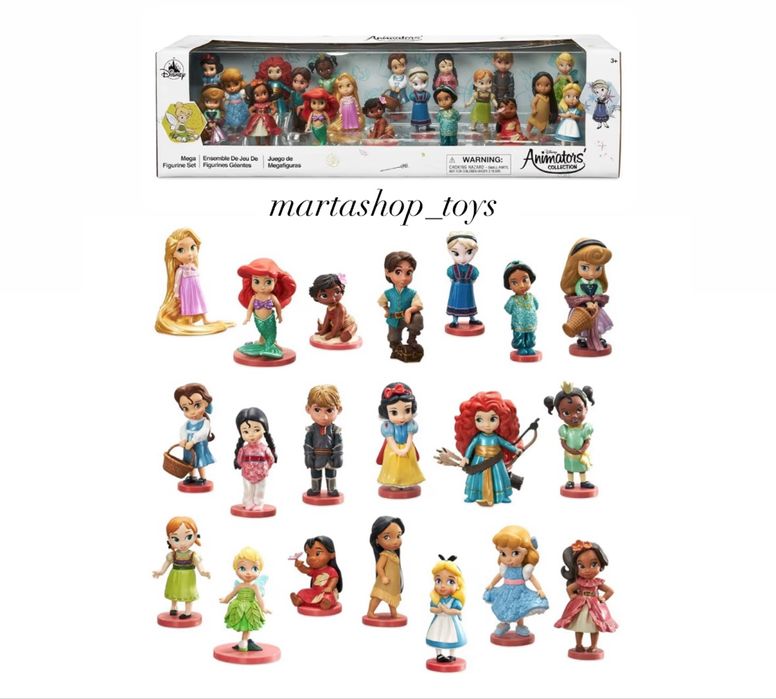 Набір фігурок Disney із 20 міні-аніматорів Disney Animators оригінал