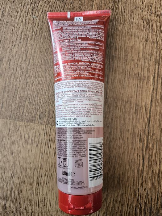 Loreal revitalift złuszczający żel myjący