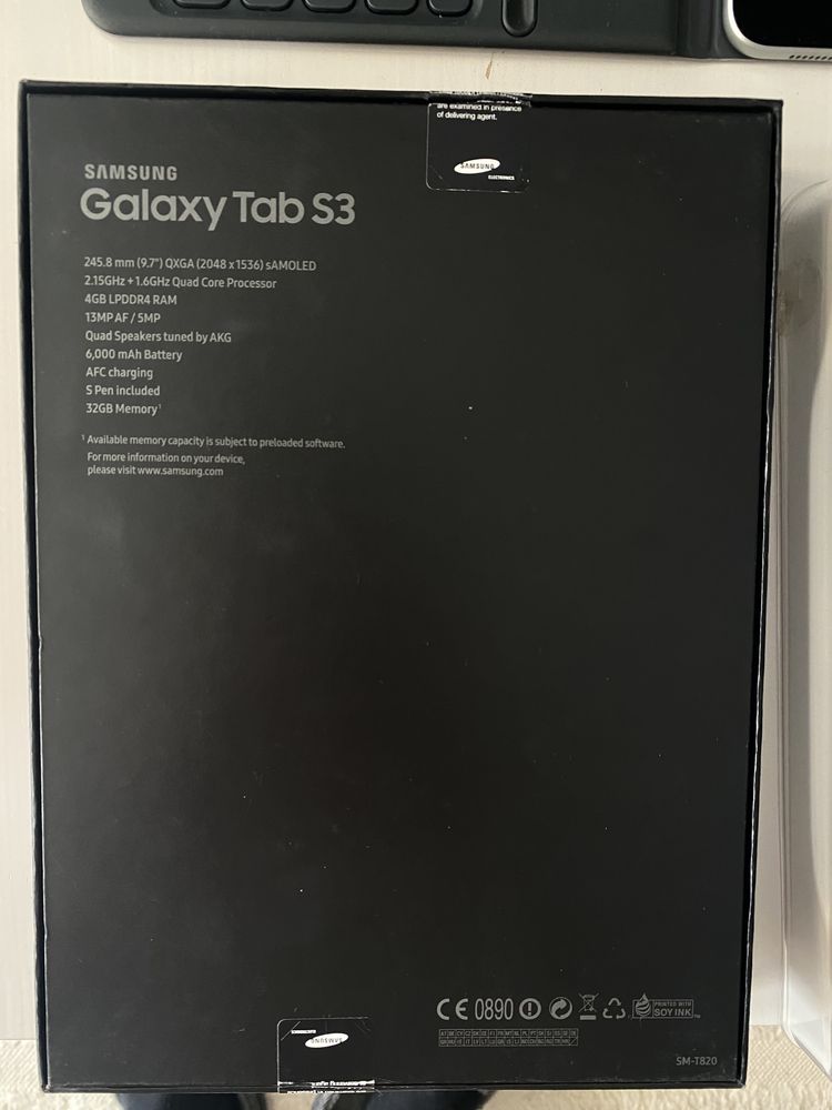 Samsung Galaxy Tab S3 9.7 T820 4:3 32GB Wi-Fi srebrny