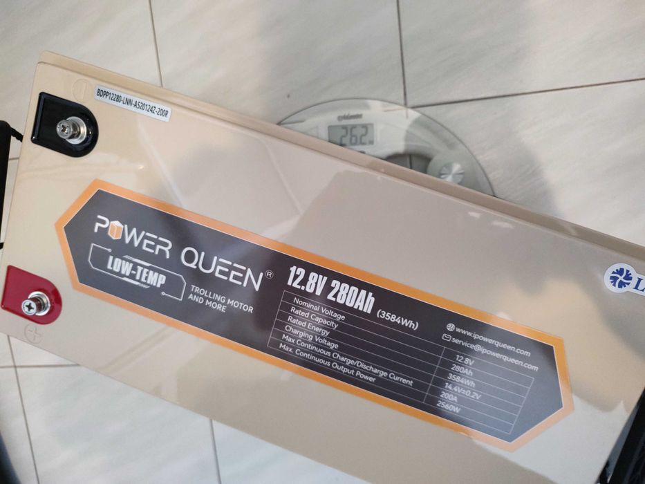 Power Queen 12V 280Ah 3.6кВтч LiFePO4 USA Аккумулятор 3600Wh Батарея