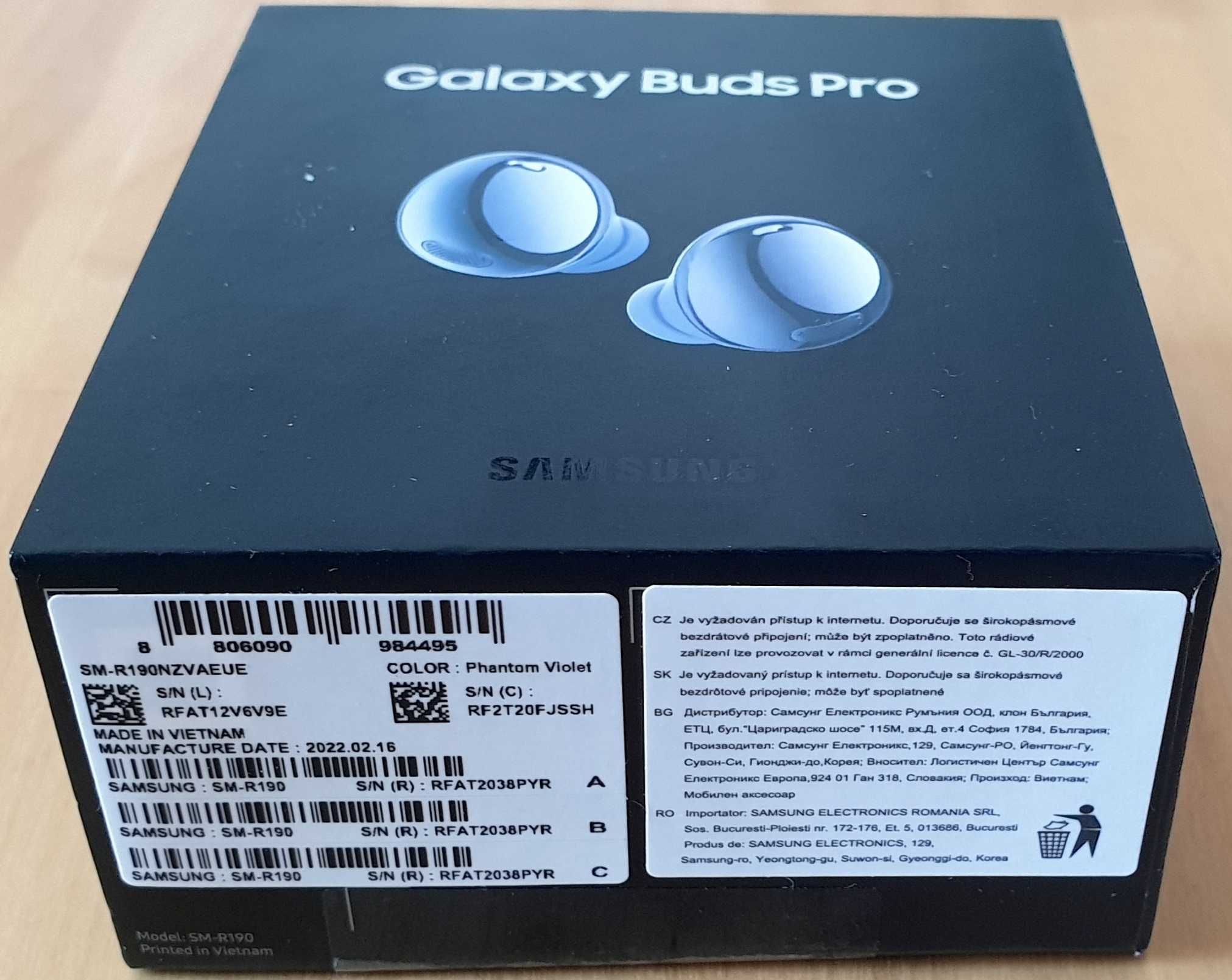Słuchawki Galaxy Buds Pro NOWE - fioletowe