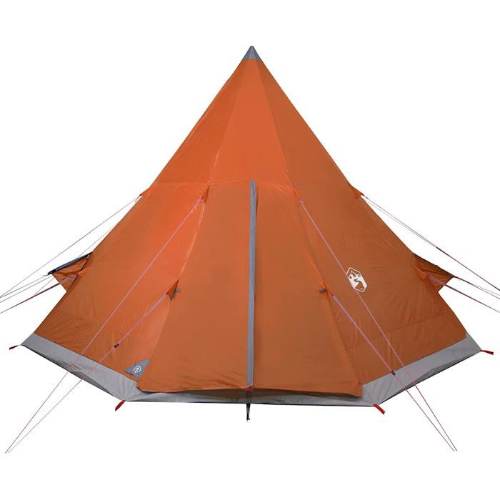 Vidaxl Namiot Turystyczny, Tipi, 4-Os., Pomarańczowy, Wodoszczelny