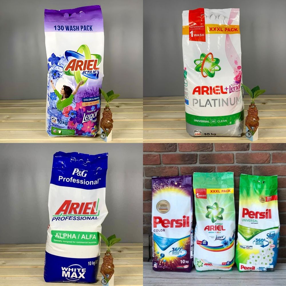 Пральні порошки Ariel та Persil 10кг