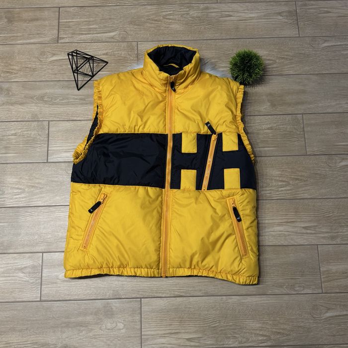 (Розмір L/XL) Чоловіча вінтажна пухова жилетка Helly Hansen оригінал