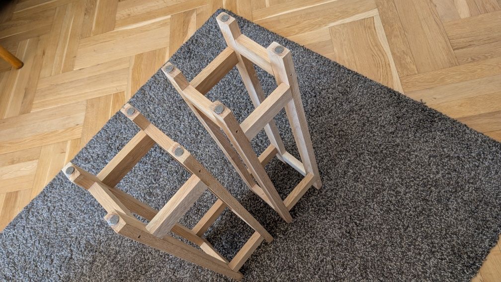 Podstawki standy dębowe pod kolumny audio, monitory
