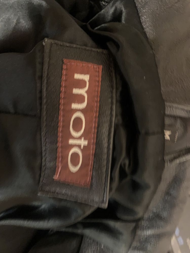 Куртка пиджак кожаная  100% MOTO