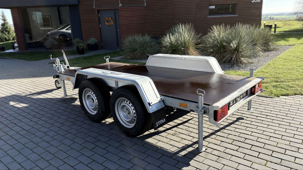 Przyczepa dwuosiowa mini koparka agregat maszyny budowlane DMC 2500