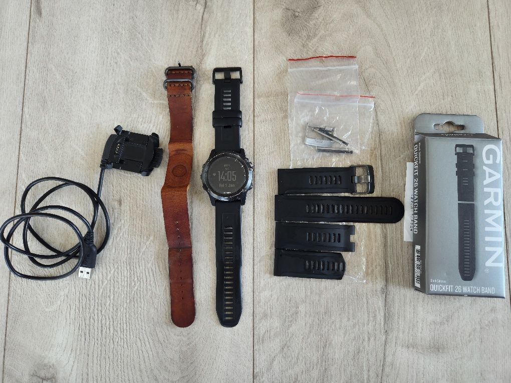 Garmin Fenix 3 HR Sapphire – Smartwatch GPS + 3 paski