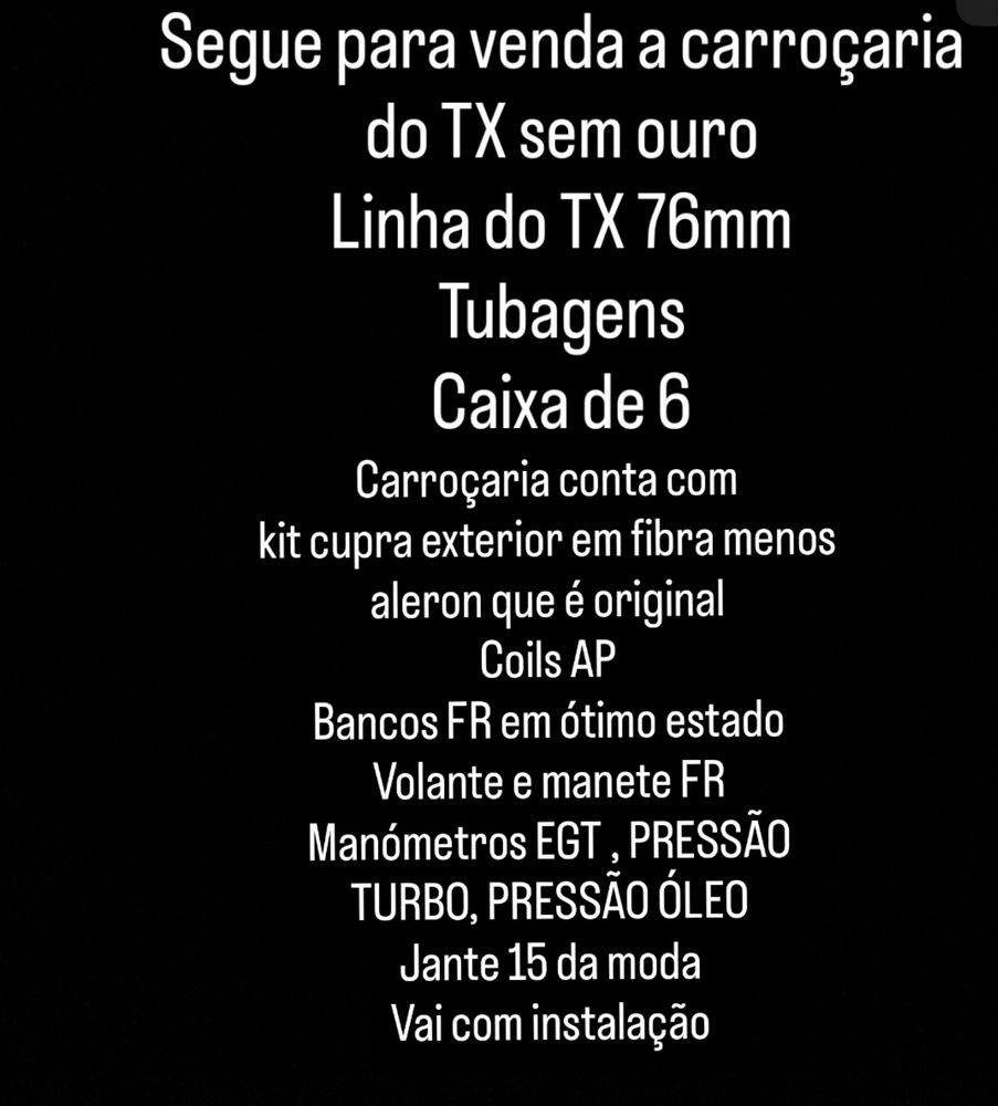 Carroçaria 6L e mais material