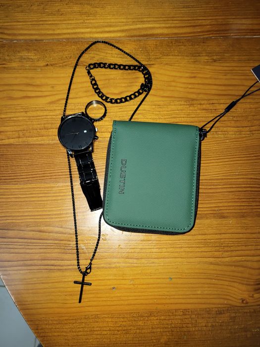 Conjunto Acessórios Masculinos + Carteira Dustin