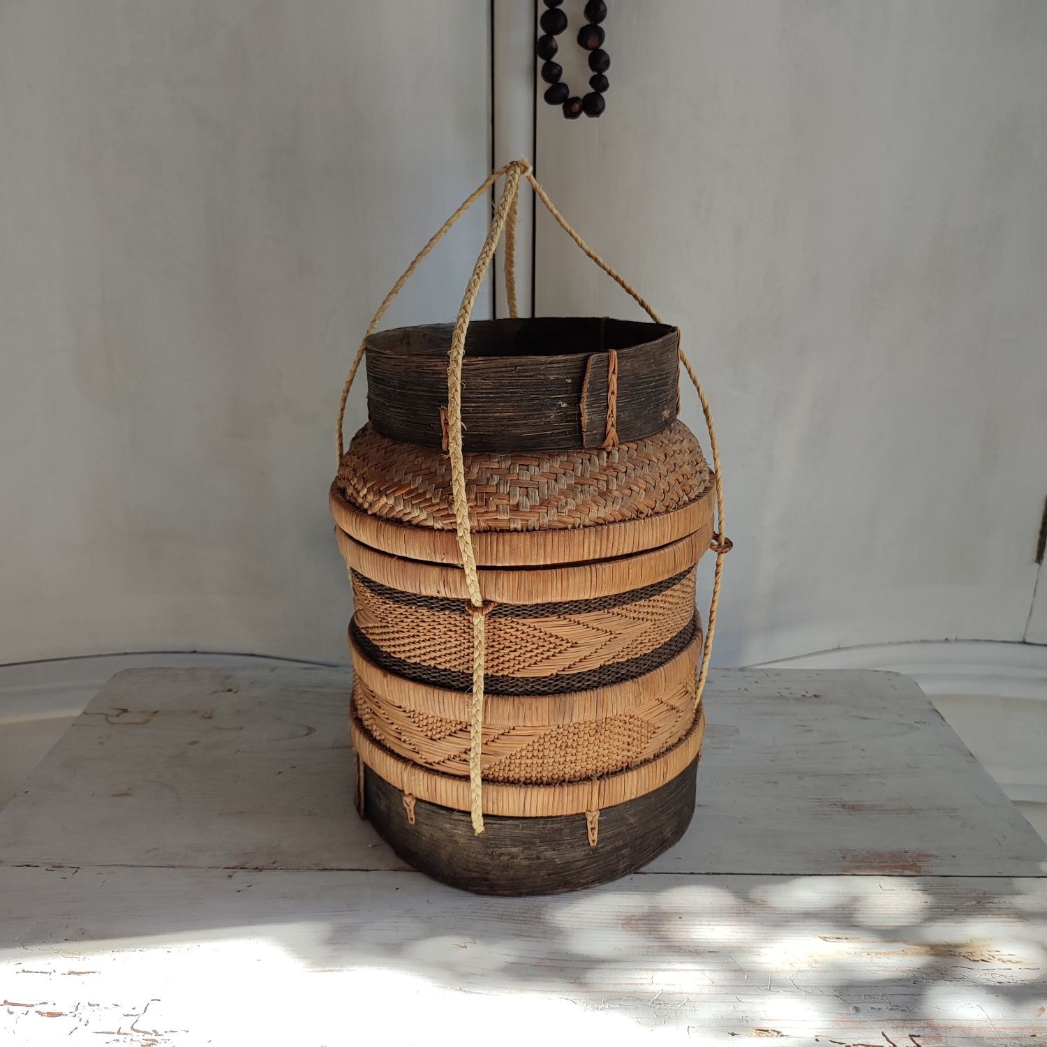 Stary koszyk na ryż z Wietnamu