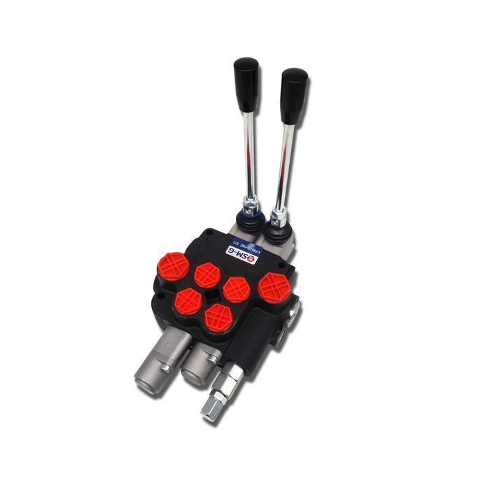 Rozdzielacz Hydrauliczny 2 SEKCJE 80L ZATRZASK SILNIKOWY [3678]