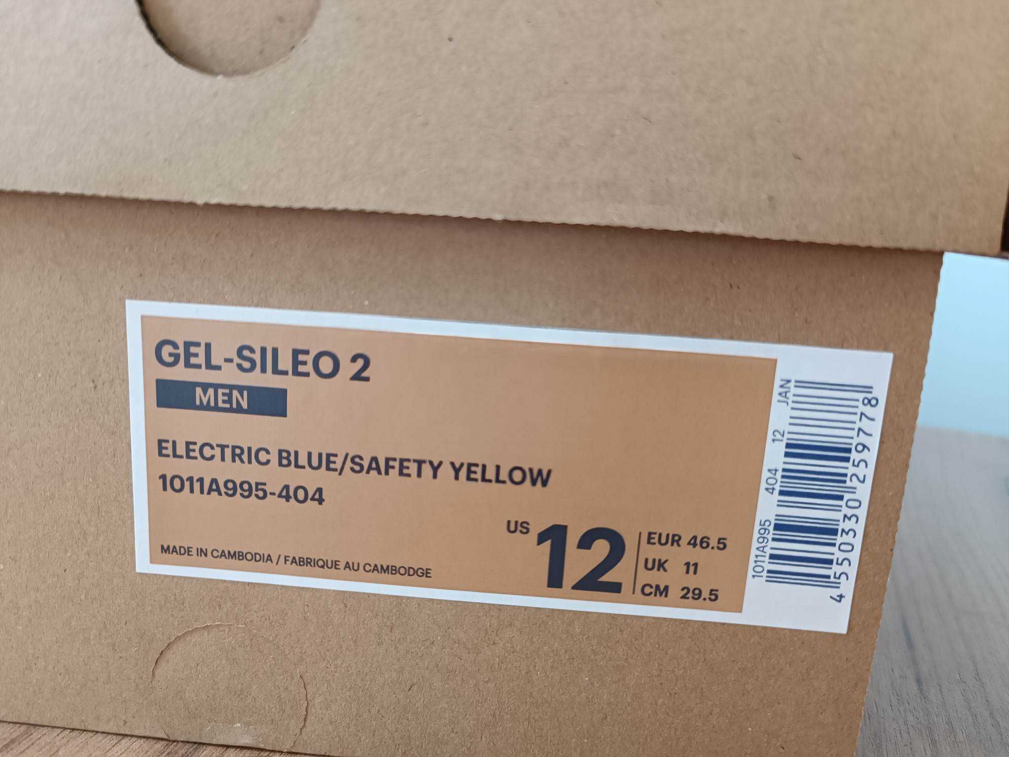 Asics Gel-Sileo 2 Electric Blue/Safety Yellow r. 46,5 (29,5cm)