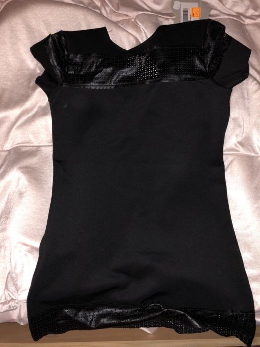 Sukienka mini Miniówka sukienka czarna PLEASE