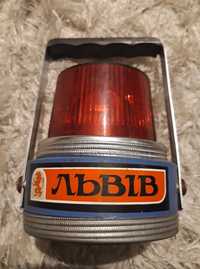 Stara radziecka latarka / lampka ostrzegawcza ZSRR Lwów Unikat