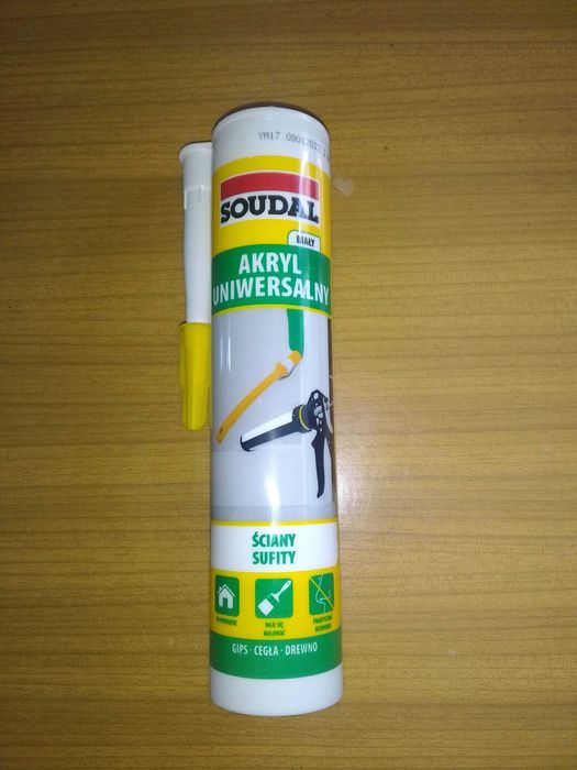Akryl Uniwersalny SOUDAL ściany sufity BIAŁY 280ml.