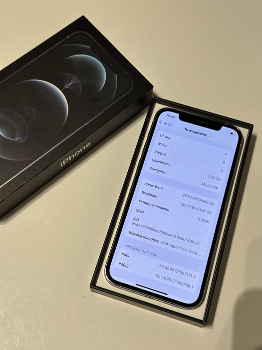 Iphone 12 pro 256gb CAŁY ZESTAW