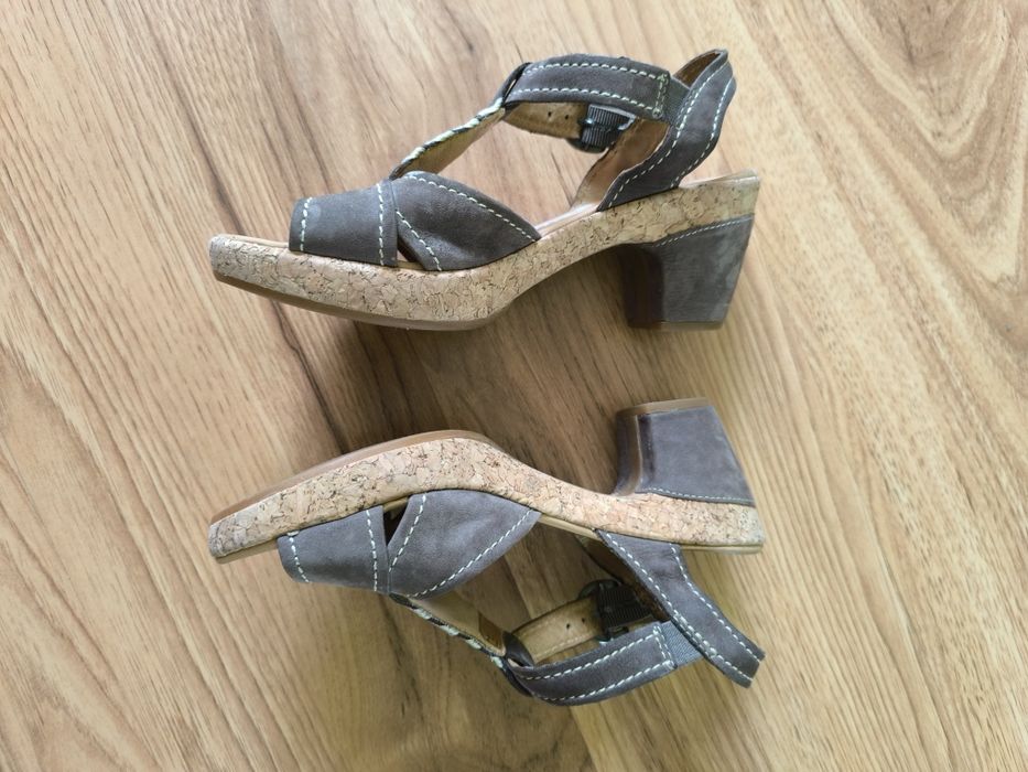 Skórzane sandałki Gabor rozm 38,5 stan bardzo dobry