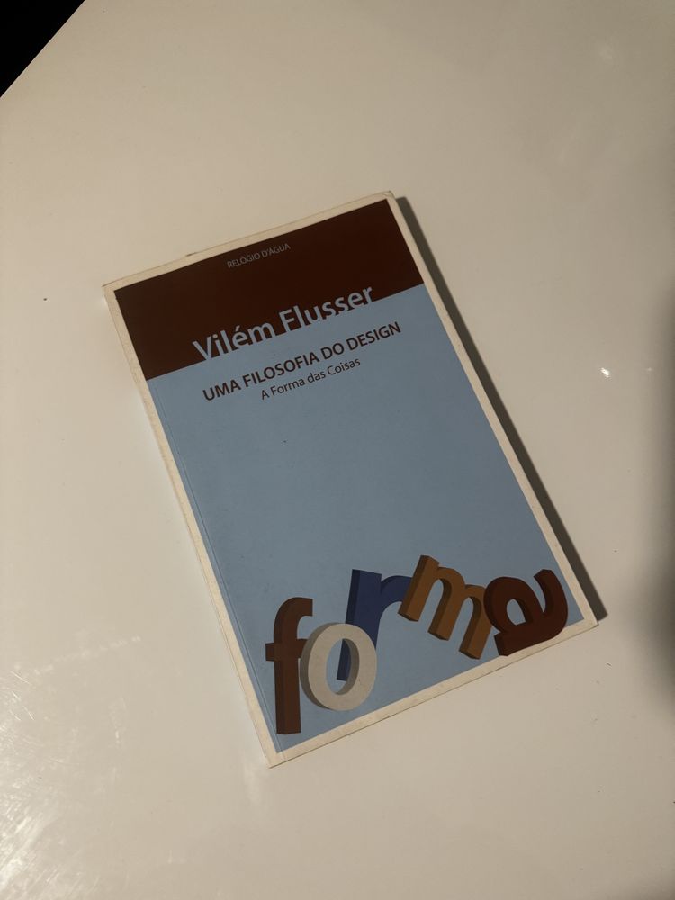 Livro Uma filosofia do design de Vilém Flusser