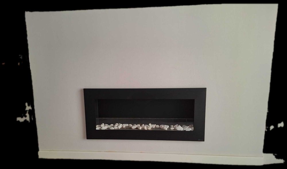 Lareira encastre sem fumo nem cheiro bioetanol