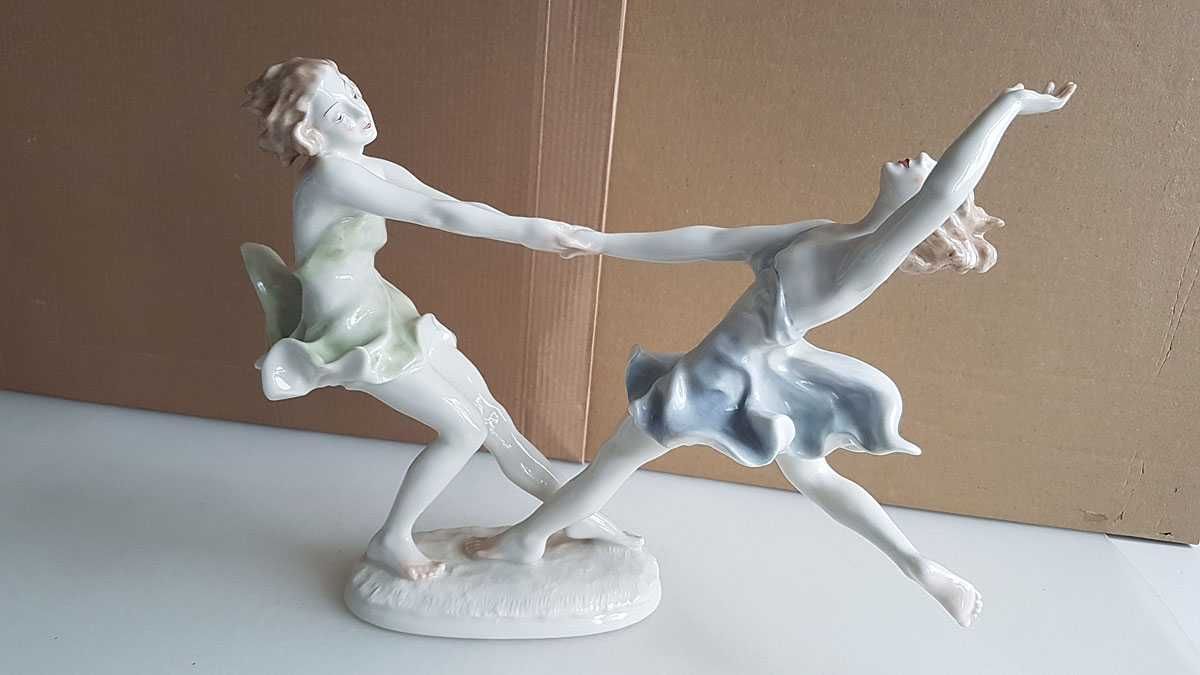 Hutschenreuther figurka tańczące dziewczyny Tutter