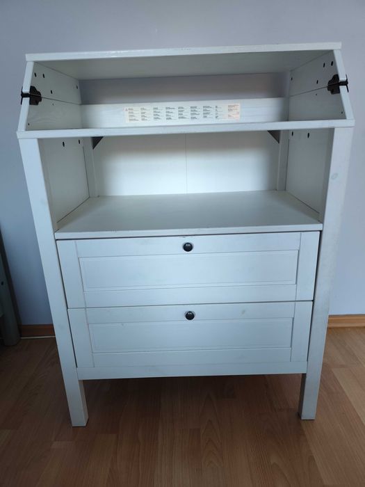 Przewijak Ikea Sundvik przewijak biały drewniany