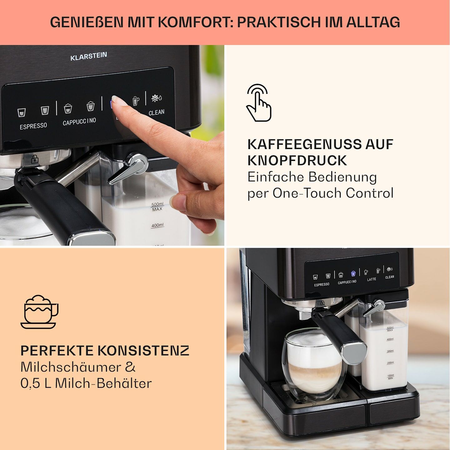 Кавоварка кофеварка Klarstein Arabica Comfort