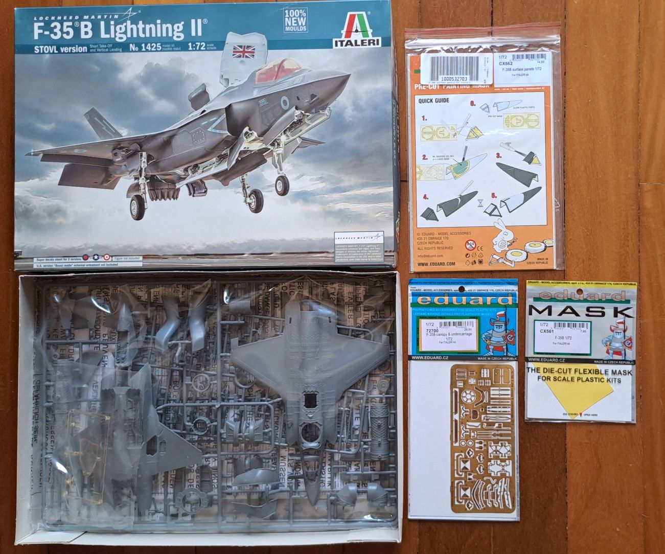 Kit de modelismo F-35B escala 1/72