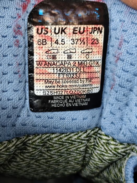 Кросівки Hoka Anacapa 2 Mid Gtx GORE-TEX (1142831 DLL) оригінал, нові