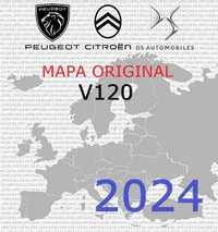 Atualização GPS **NOVO MAPA SET 2023 v120** Peugeot, Citroen, DS