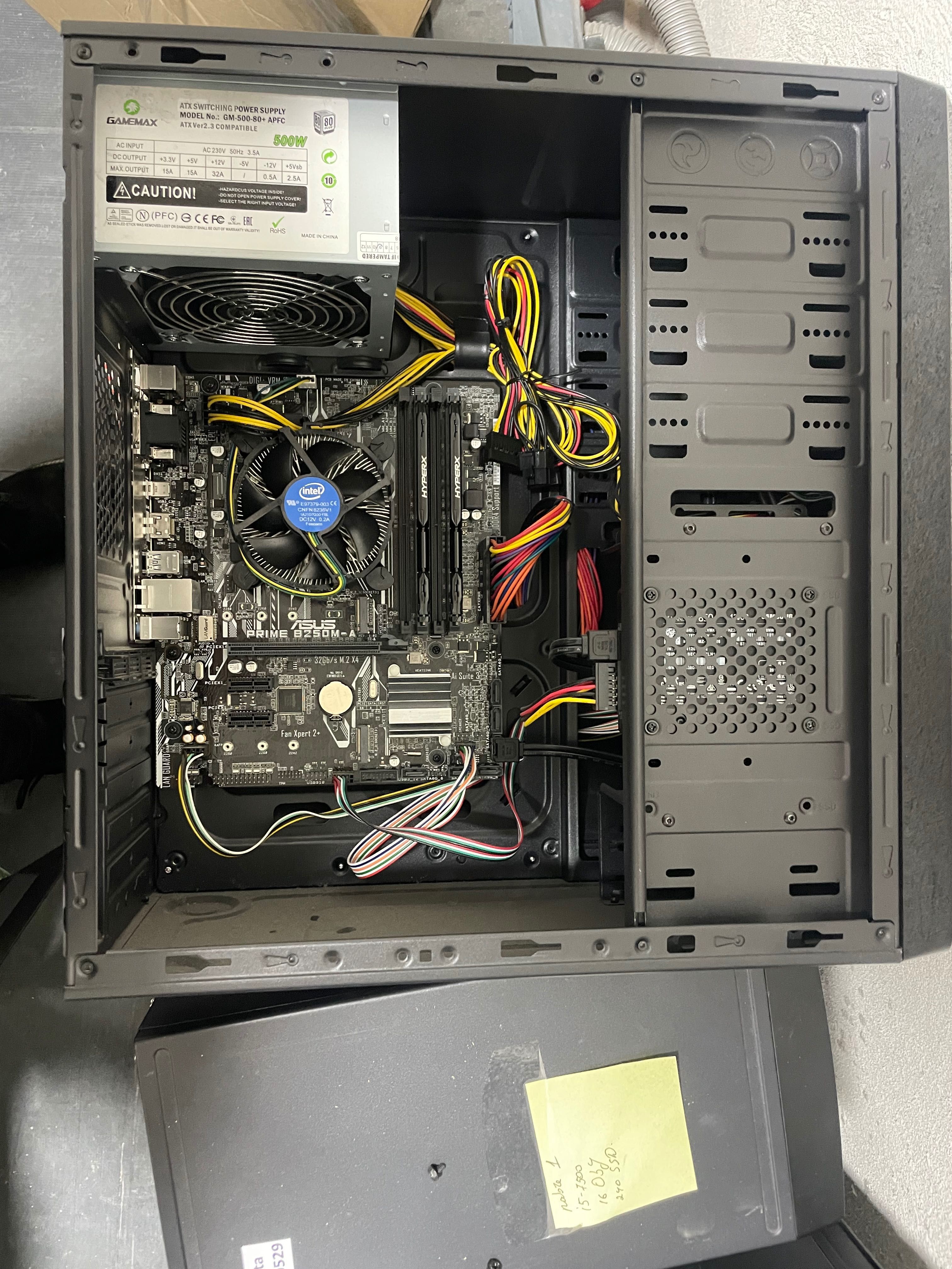 Ігровий пк i5 7500 16 ddr4/240 ssd/500w