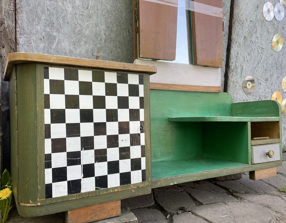 Kultowa toaletka tryptyk PRL lata 60