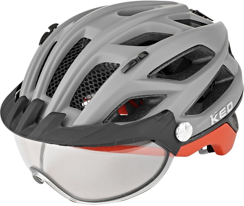 WYPRZEDAŻ Kask rower KED Covis Photocromatic Kask, grey/red matte "L"