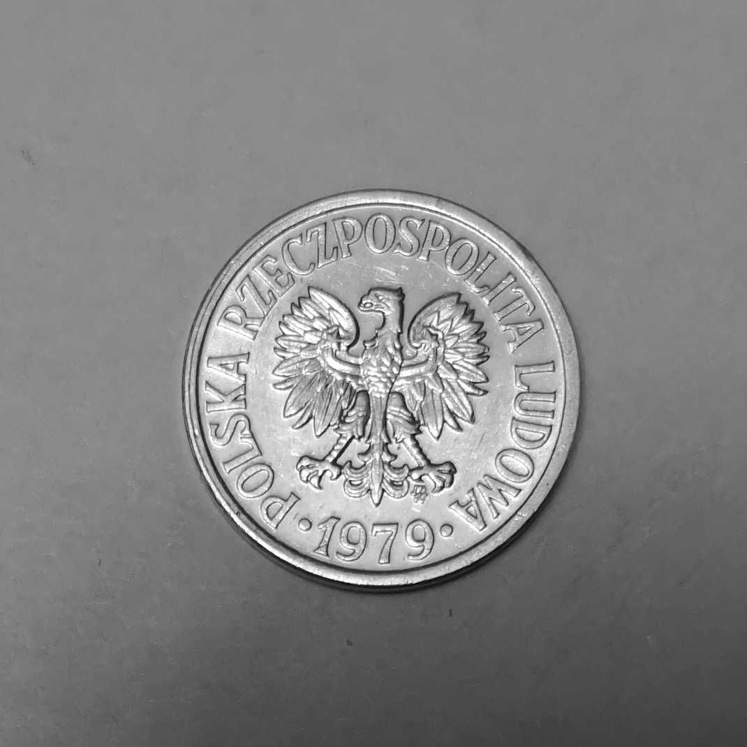 Moneta PRL 10 groszy 1979r.Al.Stan okołomenniczy.
