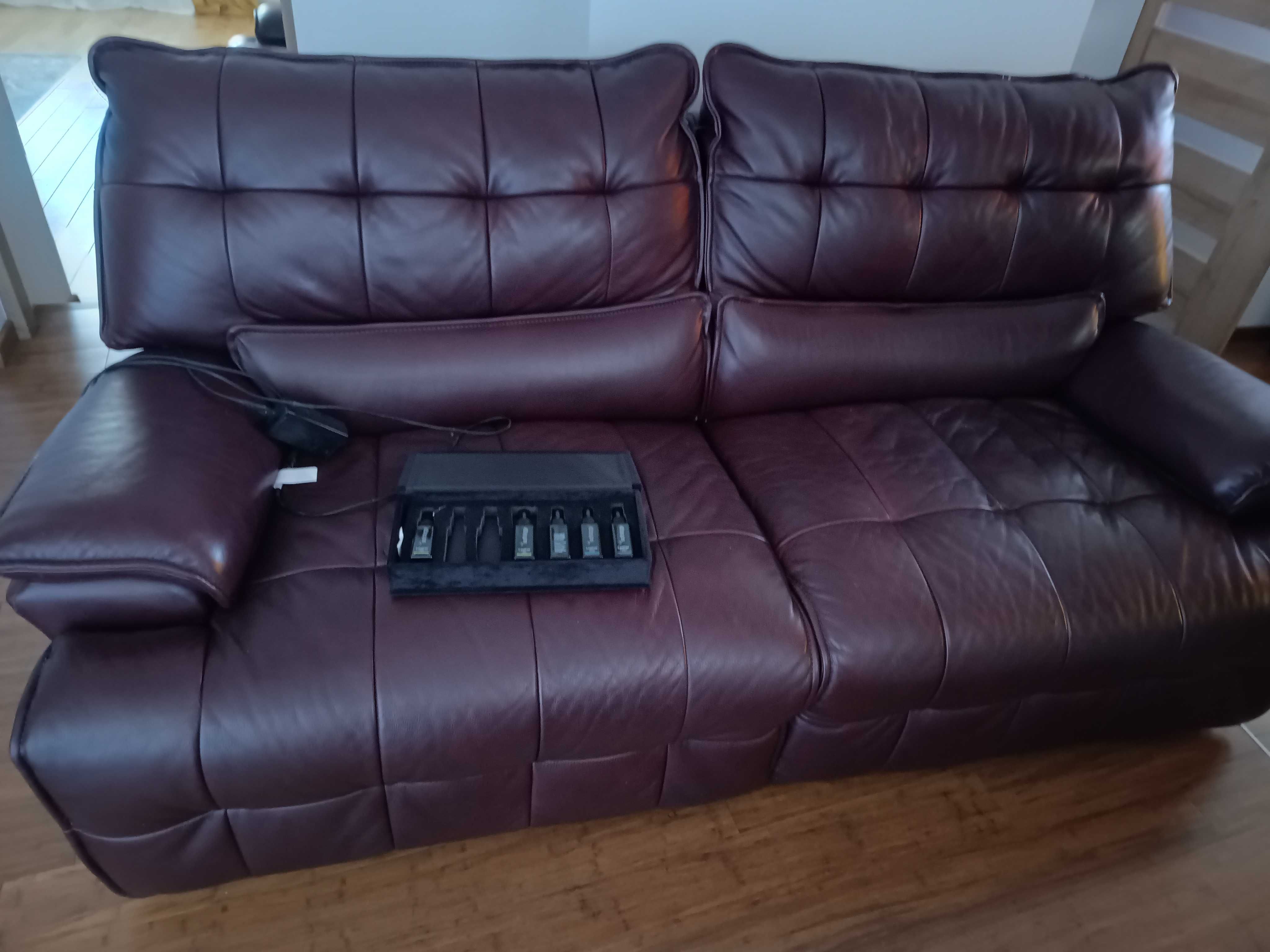 Elektryczna Skórzana Sofa i Fotel SOFOLOGY