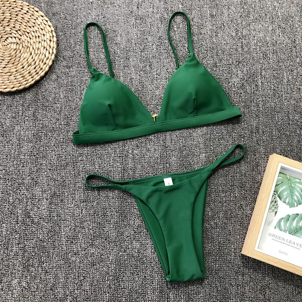 Sexy Bikini Brazylijskie Dwuczęściowy Strój Kąpielowy STRINGI - M